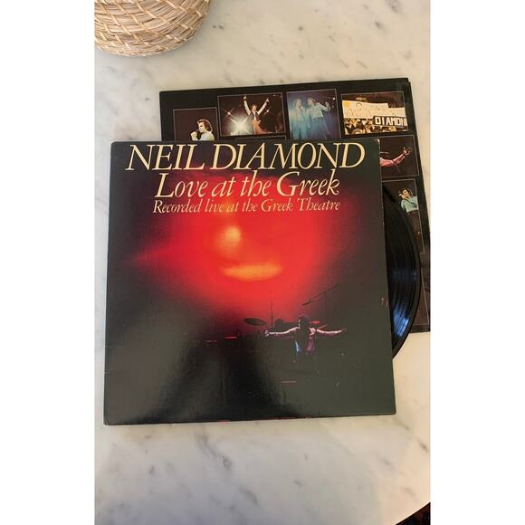 Vintage "Neil Diamond: Live at the Greek" Vinyl Record - Picture 1 of 2